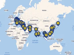 Mapa plavby
