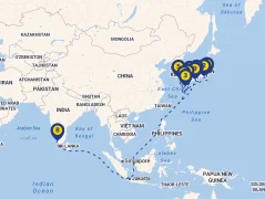 Mapa plavby